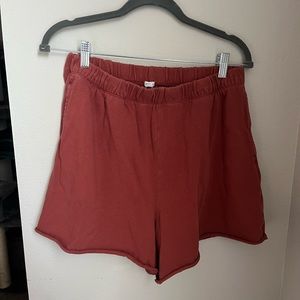 Aerie orange summer shorts high waisted